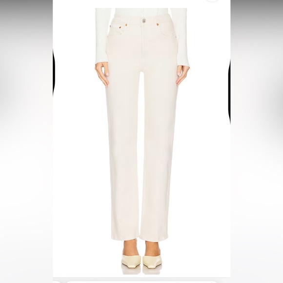 RE/DONE
90s High Rise Loose Jean in White Straight Leg Size US30 - Picture 2 of 10